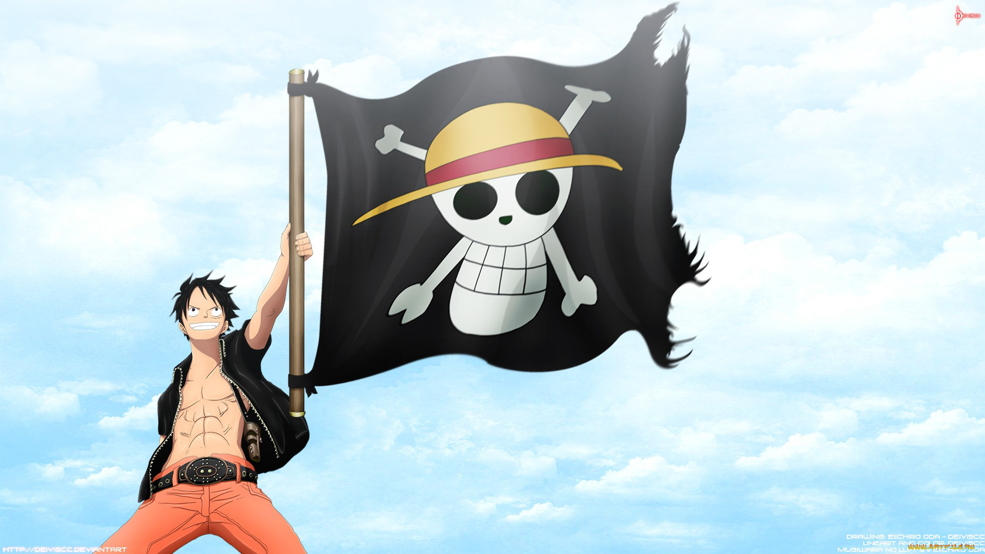 , one, piece, monkey, d, luffy